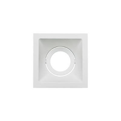 Spot De Embutir Recuado Stella Square Mr16 Gu10 Quadrado Bivolt Branco