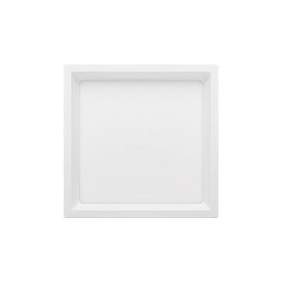 Painel De Led Stella Quadrado Deep De Sobrepor Recuado 17w Bivolt Branco 3000k Luz Amarela