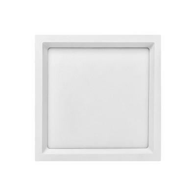 Painel De Led Stella Quadrado Deep De Embutir Recuado 22w Bivolt Branco 3000k Luz Amarela