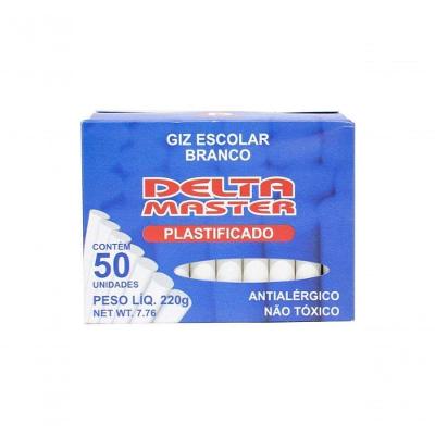 Giz Escolar Plastificado Branco