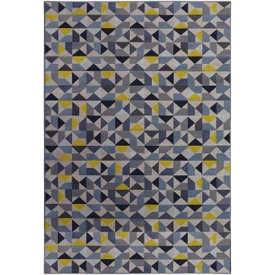 Tapete Sala School Caleidoscopio Azul 2,00x2,90 São Carlos