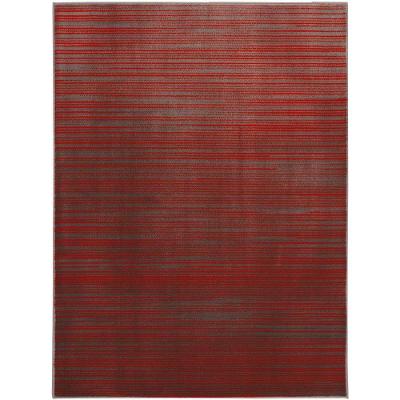 Tapete Para Sala School Risca Vermelho 1,50x2,00 São Carlos