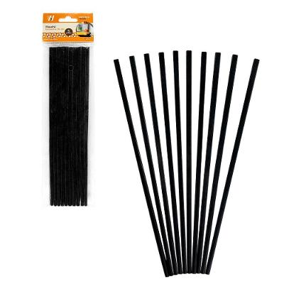Conjunto 5 Pares De Hashi 24cm Preto Sushi Cozinha Oriental