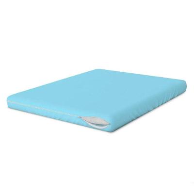 Capa Colchão Solteiro Azul Com Zíper