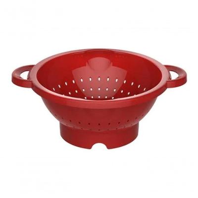 Escorredor De Massas Com Alça - Multiuso Para Cozinha Cor:vermelho