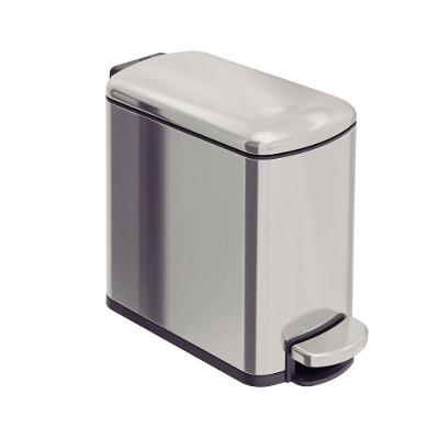 Lixeira Tramontina 6 Litros Tipo D Slim Em Aço Inox Scotch Brite