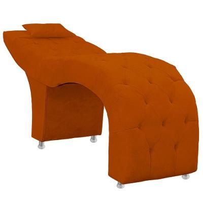 Maca Estofada Capitone Julia Para Estetica Facial Sombrancelha E Cilios Suede Cor Terracota