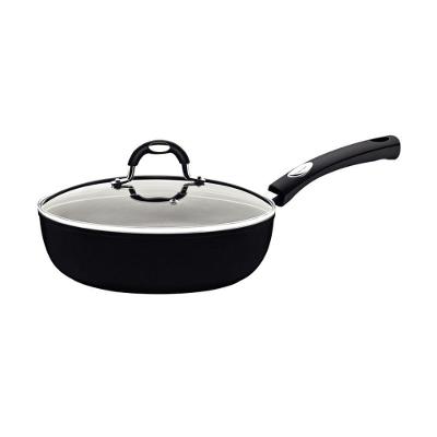 Frigideira Funda Mônaco Induction Preto 24 Cm 2,7 L Em Alumínio