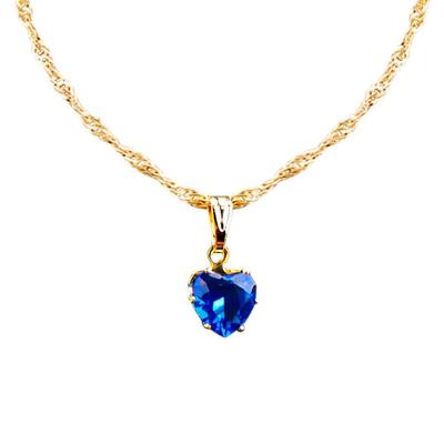 Colar Feminino Banhado Zirconia Coração Aço Inox Qualidade Premium Moda Presente Delicado
