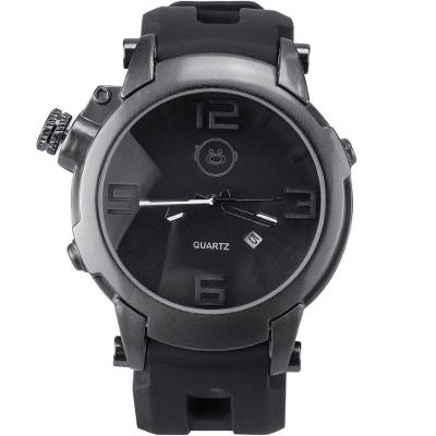 Relogio Preto Aço Inox Robusto Qualidade Data Casual Original Moda Masculina Estiloso Social