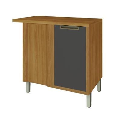 Balcão De Canto Para Cozinha 1 Porta Imperatriz Nesher Móveis