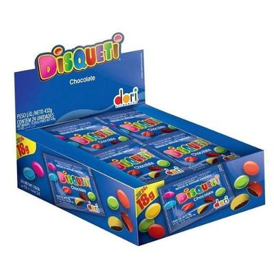 Confeito Disqueti Dori 18g - 24 Unidades