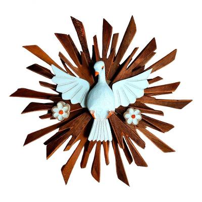 Divino Espirito Santo Resplendor Artesanal Madeira Maciça