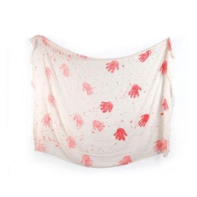 Tecido Decorativo Mãos Com Sangue Para Decoração De Halloween - Cromus - 1un