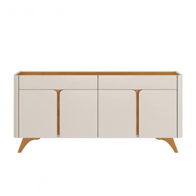 Buffet Aros 4 Portas Pés Madeira Maciça - Mavaular
