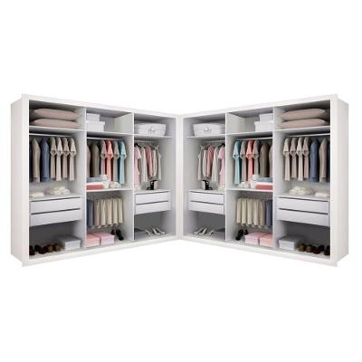 Closet Casal Sem Portas 8 Gavetas Paris Duo Premium Minastex