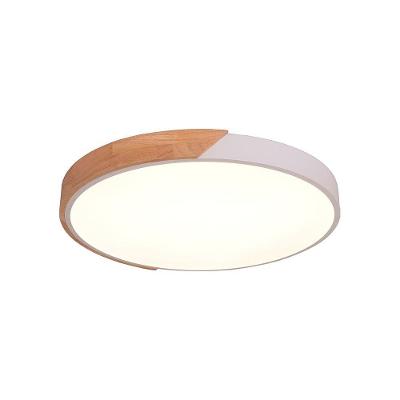 Plafon Skylight Wood 4038r4 40 Led Bivolt Madeira-branco