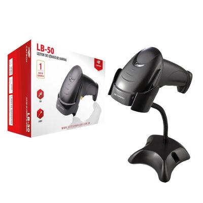 Leitor De Código De Barras C3tech Lb-50bk, Usb, Ergonômico, C- Suporte