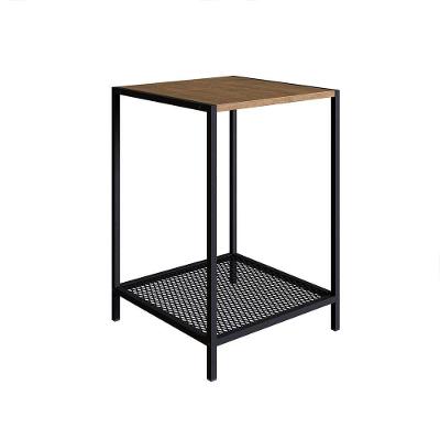 Mesa Lateral York 58cm Estrutura Preto Fosco - Vermont