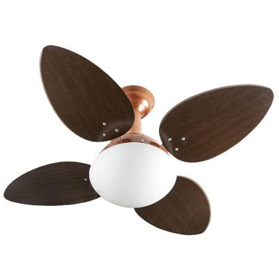 Ventilador De Teto Venti-Delta Jet Cobre Com 4 Pás Marrom Linha Decoratica 110V