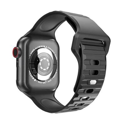 Pulseira Compatível Com Apple Watch 38/40/41mm Urban Preta Iwill 2054