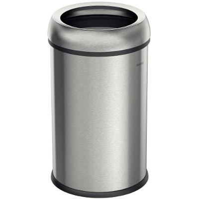 Lixeira Tramontina Friuli Em Aço Inox Com Acabamento Escovado 65 L Sem Tampa Tramontina
