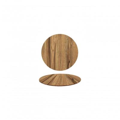 Tampo Em Mdf 18mm Redondo 120 Cm - Freijó Cor Marrom