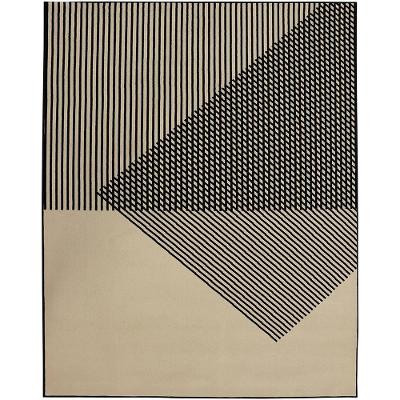 Tapete Para Sala Lyre Paralelos Black 1,00x1,50 São Carlos