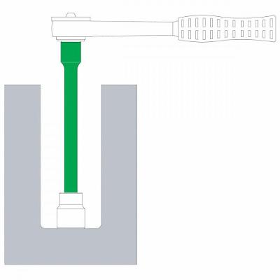 Extensão 10´´ Em Aço Cromo Vanádio - Encaixe 1/2´´