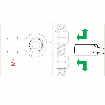 Chave Poligonal Aberta 17X19 Mm