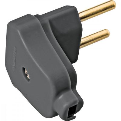 Plugue Angular 2p 250 V 10 A Tramontina Preto