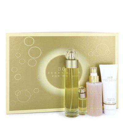 Perfume Feminino Perry Ellis 100 Ml Eau De Toilette Spray +118 Ml Loção Corporal + 90 Ml Gel De Banho + 7,5ml Mini Edt Spray