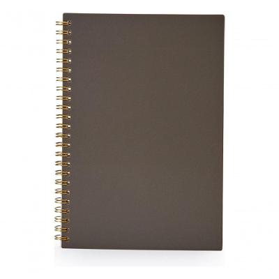 Caderno A5 Capa De Plástico Com 80 Folhas 1 Matéria Cor Dourado-escuro