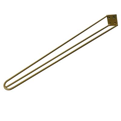 Kit 10 Pés De Metal 60 Cm Mesa De Canto Aparador Dourado