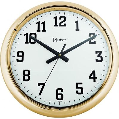 Relógio De Parede Herweg Quartz 660128 Dourado - Dourado