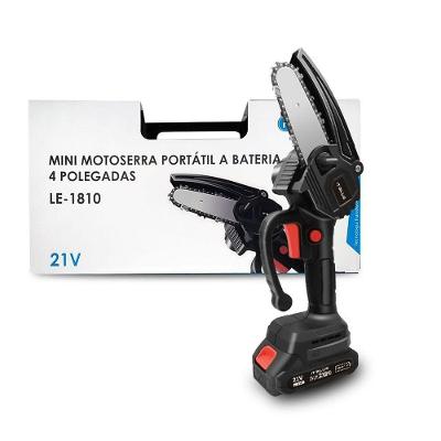 Motosserra Elétrica 21v 4 Polegadas 2 Baterias Para Poda