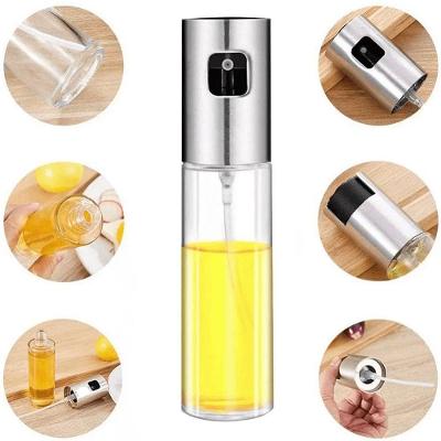 Spray Dosador Azeite E Vinagre Vidro Prata