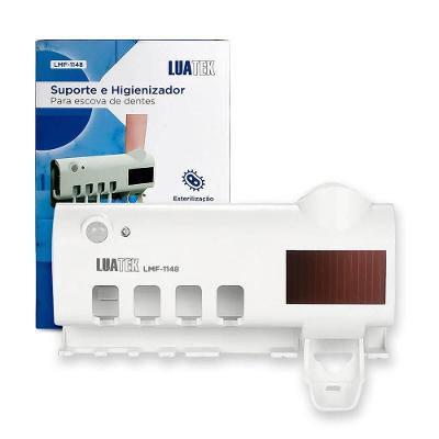 Suporte Dispenser Escova De Dente Com Esterilizador Uv
