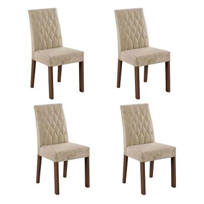 Kit 4 Cadeiras Jantar 4256 Rustic/imperial Madesa