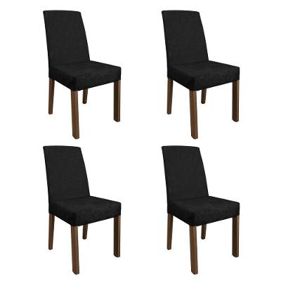 4 Cadeiras De Jantar 4255 Rustic/oxford Madesa Rustic/oxford