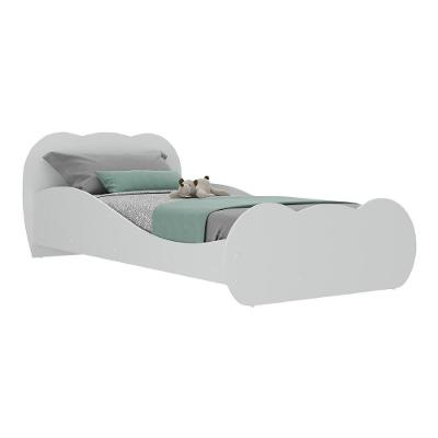 Cama Solteiro Para Colchão 88x188cm 100% Mdf Carolina Multimóveis Bb2761 Branco Branco