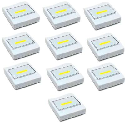 Kit 10 Luminárias Portáteis Interruptor Luz De Led