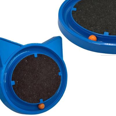Brinquedo Para Gato De Bolinha Interativa Anti-stress Pet Arranhador - Azul