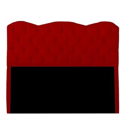 Cabeceira Casal Estofada Para Cama Box Verona Veludo Cor Vermelho