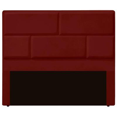 Cabeceira Casal King Size Estofada Para Cama Box Jade Veludo Cor Marsala