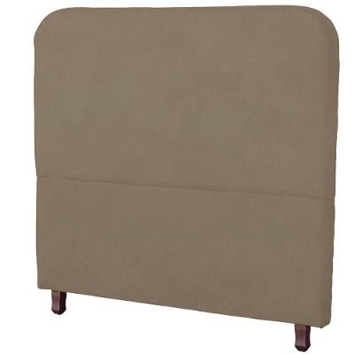Cabeceira Casal Queen Estofada Para Cama Box Lizza Veludo Cor Capuccino