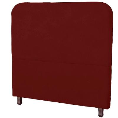 Cabeceira Casal Queen Estofada Para Cama Box Lizza Veludo Cor Marsala