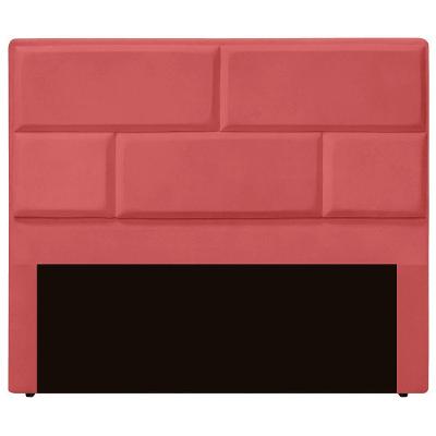 Cabeceira Casal Queen Estofada Para Cama Box Jade Veludo Cor Rose