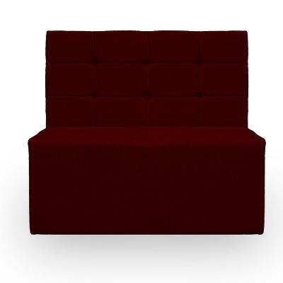 Canto Alemão Confortável Para Apartamento Cozinha E Restaurantes Suede Cor Marsala