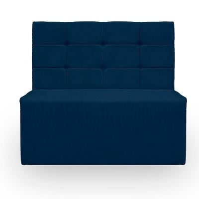 Canto Alemão Confortável Para Apartamento Cozinha E Restaurantes Suede Cor Azul Marinho